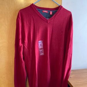 Izod Red Sweater XL New